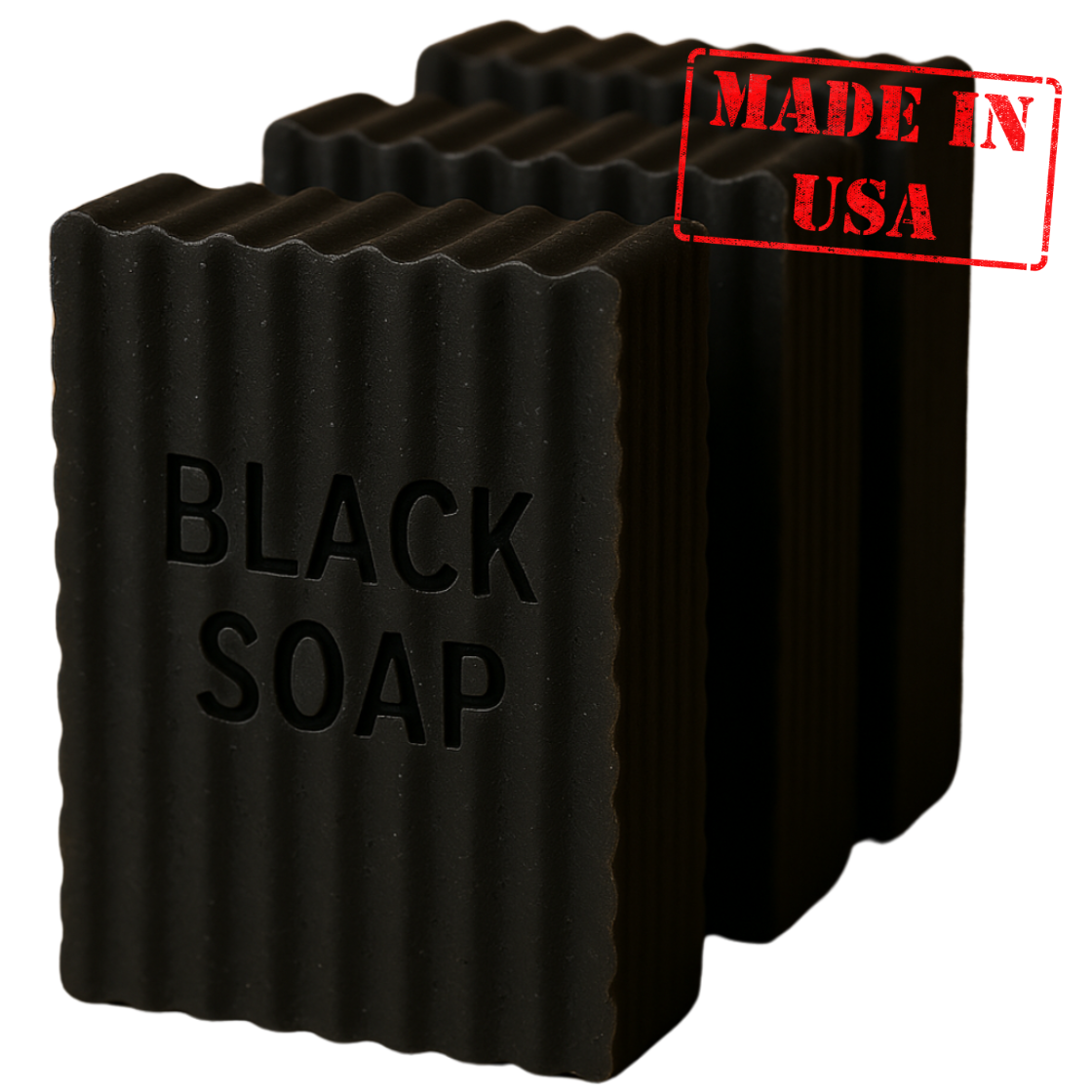 African Black Soap - 3 Bars