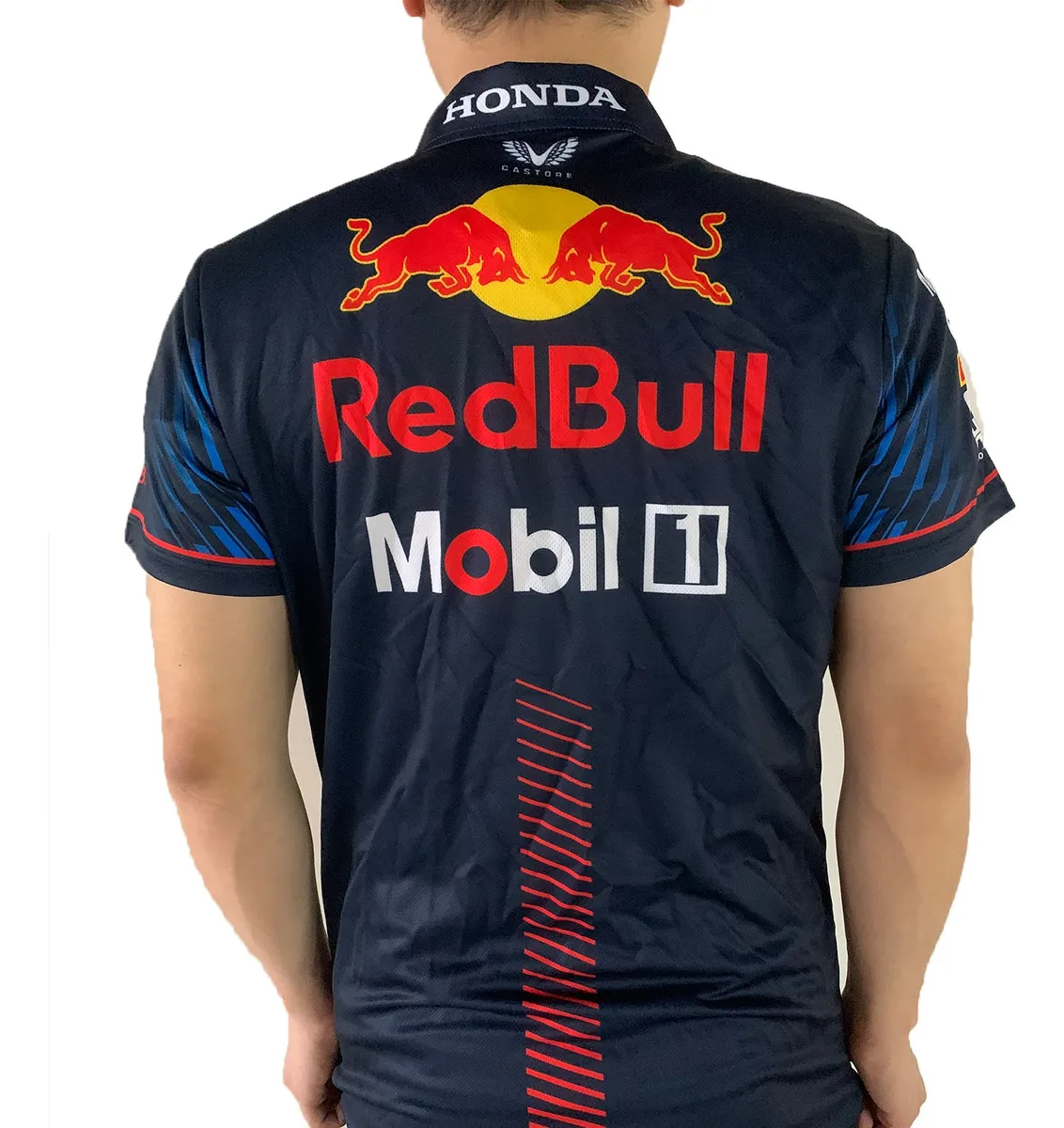 Camiseta Tipo Racing Polo Hombre Playera Red B Ull F1 Checo