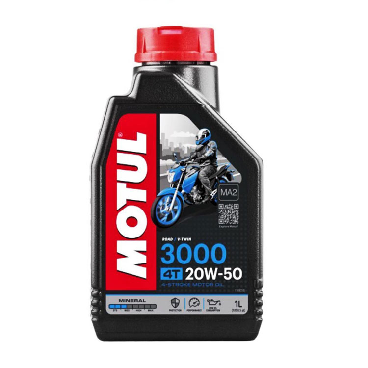 Aceite Motul 3000 20W-50 4T, mineral 1L.