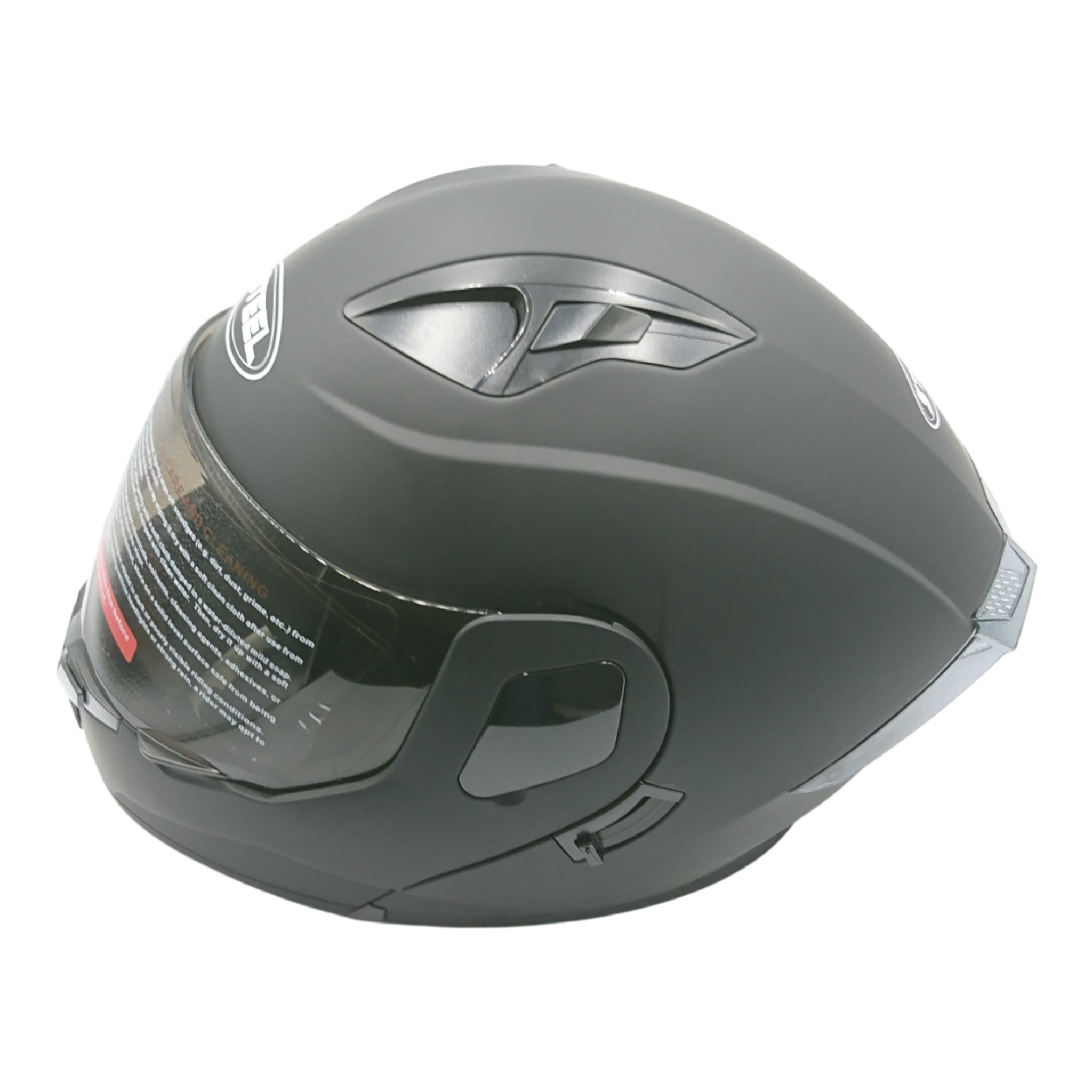 Casco marca Steel Abatible, liso, color negro mate varias tallas.