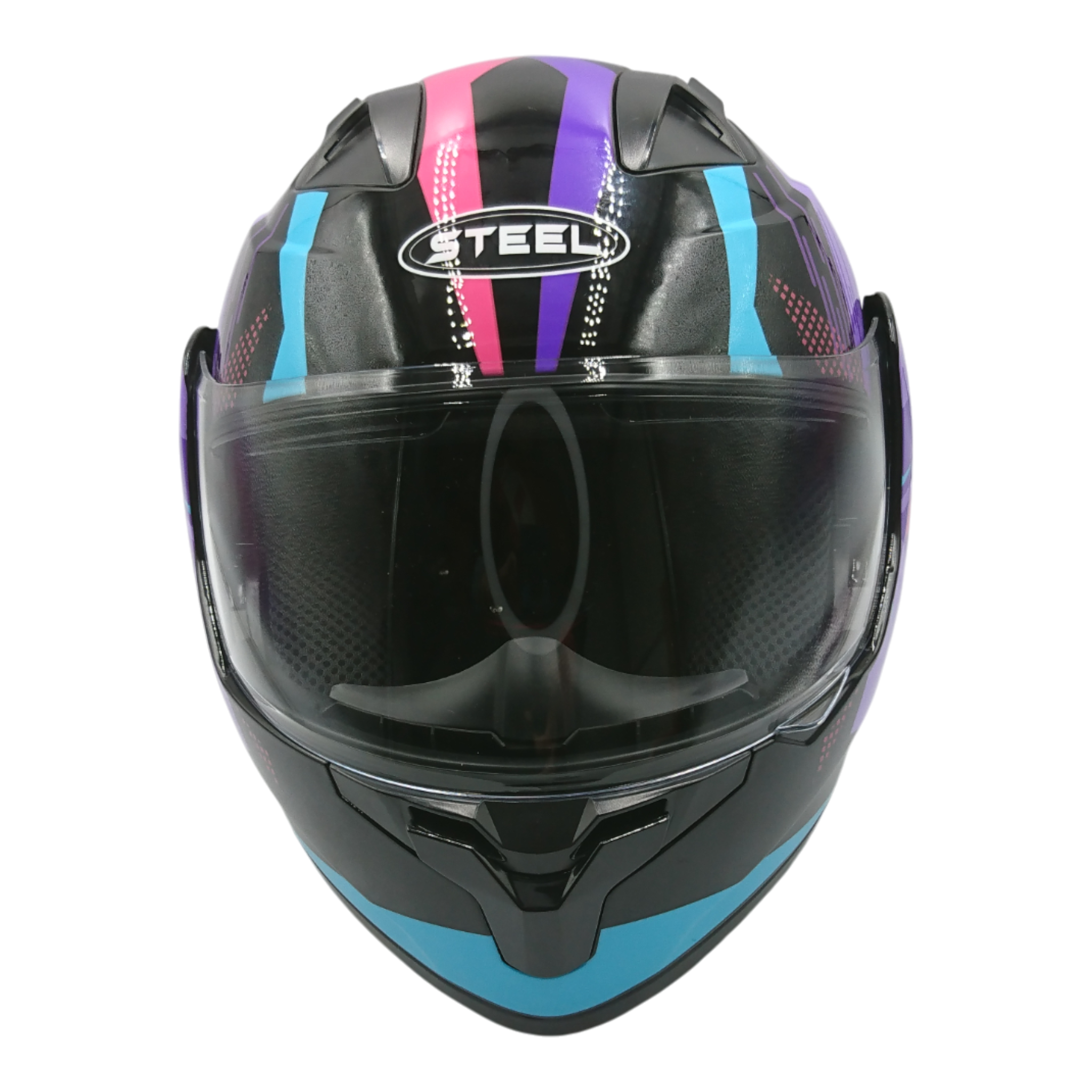 Casco marca Steel Abatible,multicolor, talla S.
