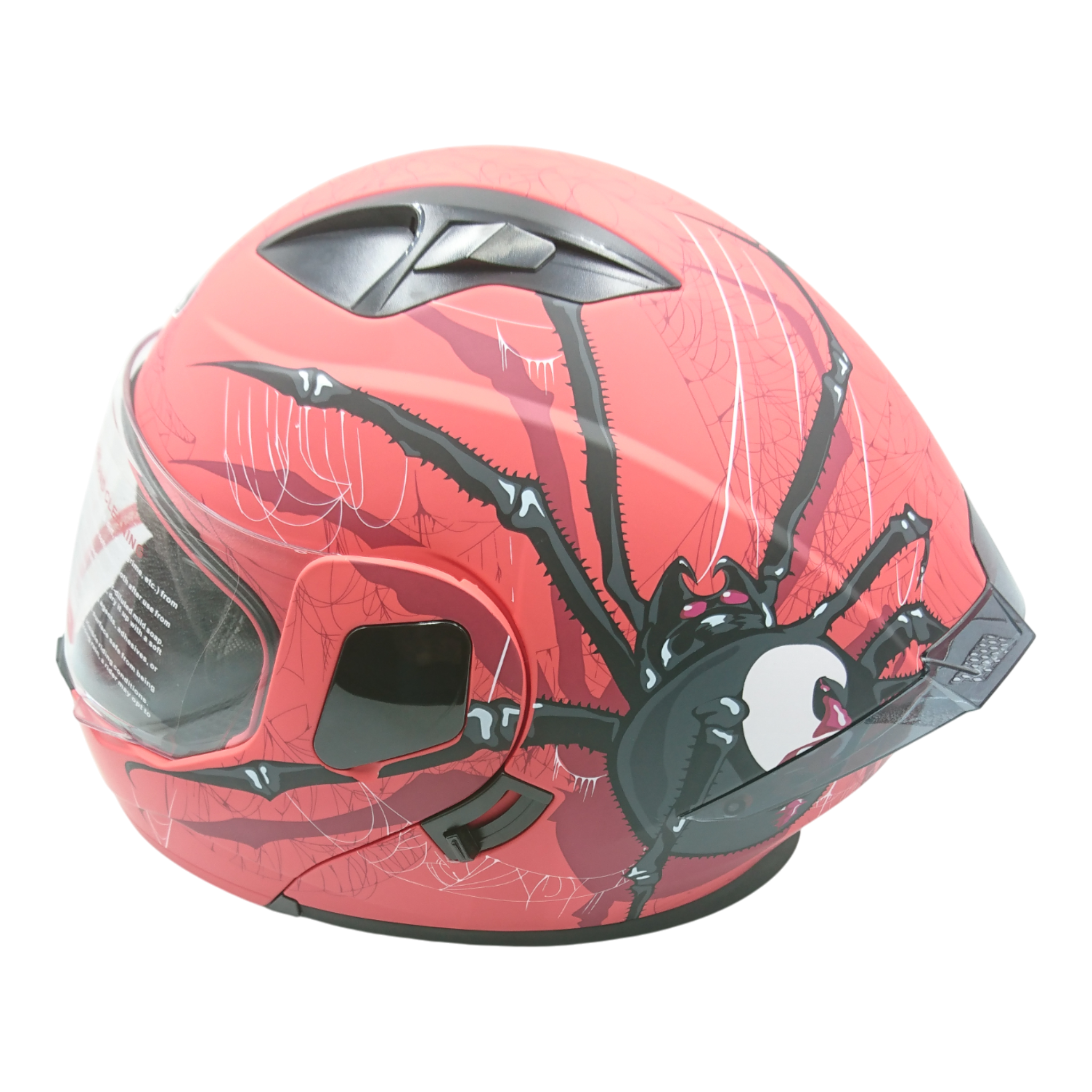 Casco marca Steel Abatible, modelo araña, color rojo, varias tallas.