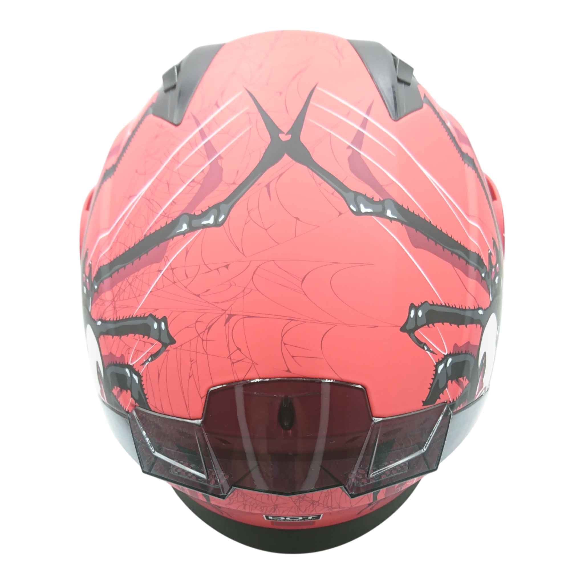 Casco marca Steel Abatible, modelo araña, color rojo, varias tallas.