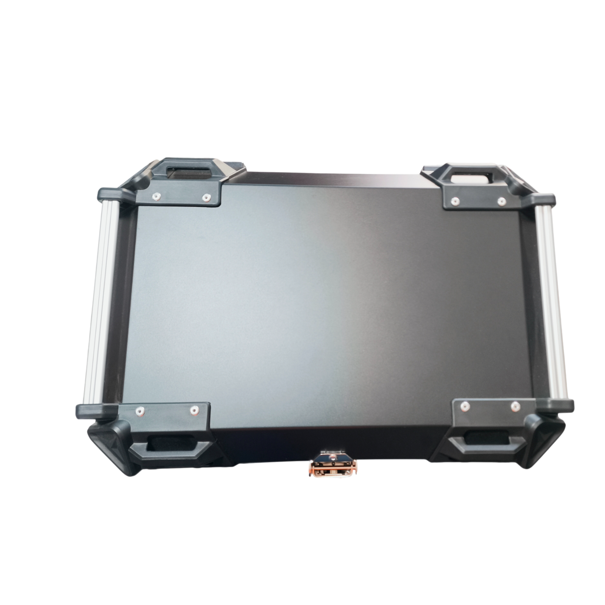 Caja maletera de 50L de aluminio, incluye tornillería, marca Steel