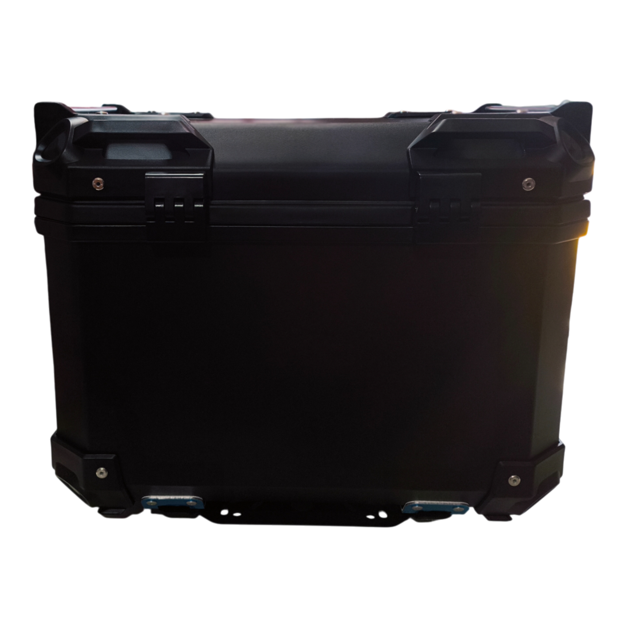 Caja maletera de 45L de plástico, incluye tornillería, marca Steel