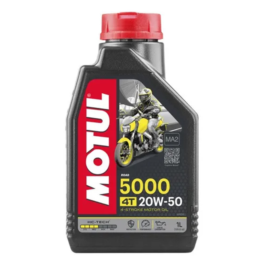 Aceite Motul 5000 20W-50 4T, semi-sintético 1L