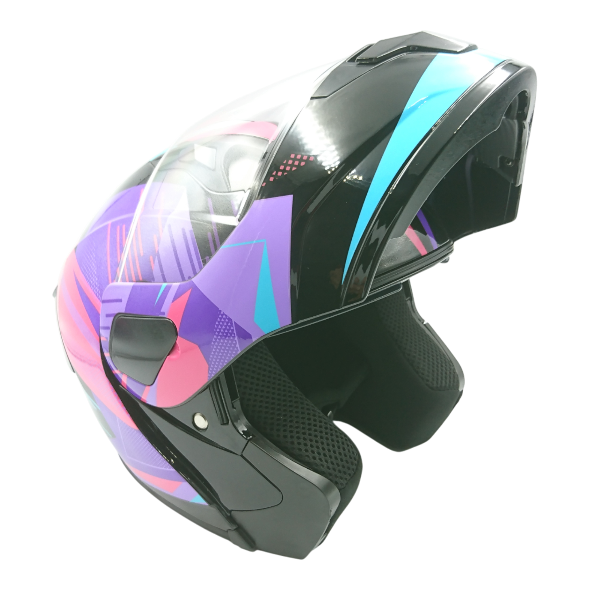 Casco marca Steel Abatible,multicolor, talla S.