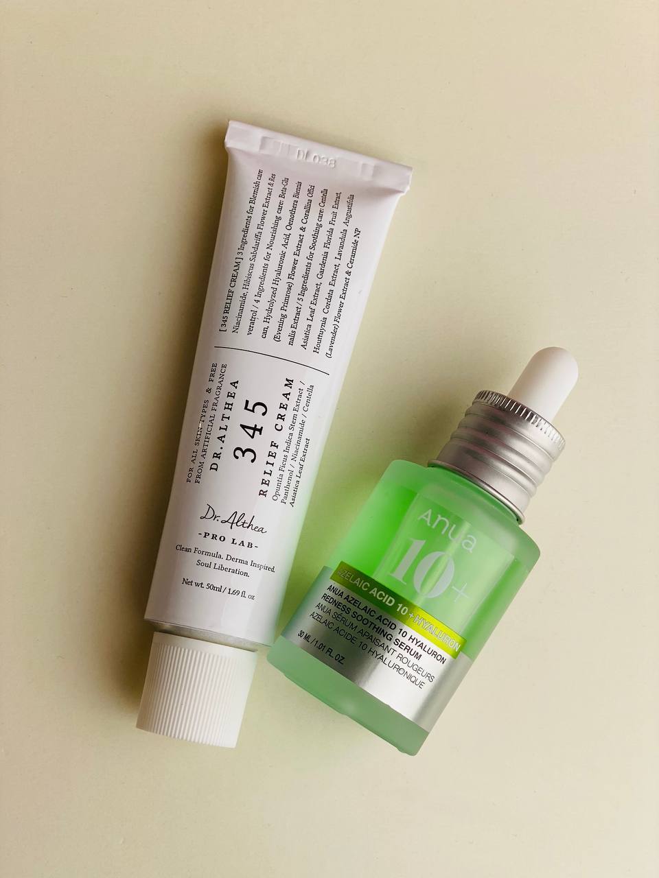 Dr.Althea 345 Eye Cream and Anua 10% Niacinamide Serum