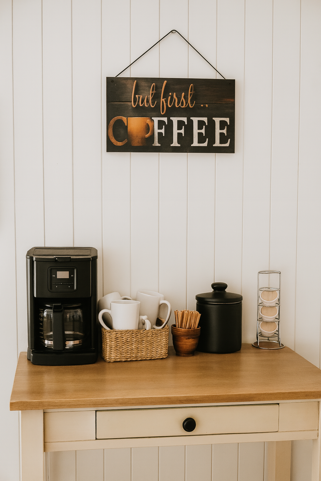 Letrero decorativo de café