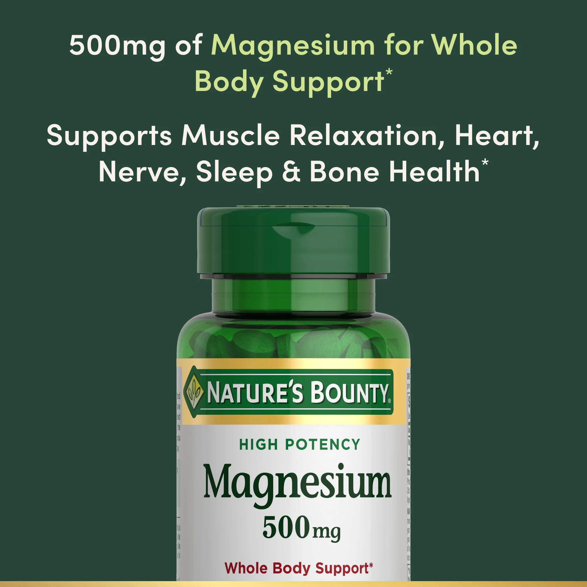 Nature's Bounty Magnesium 500mg