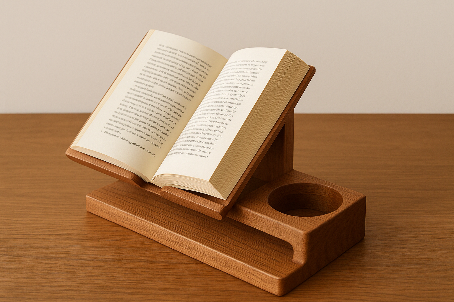 Wooden Book Stand