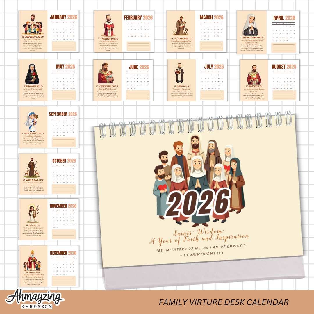 8 Themes A4 Wall Calendars 
