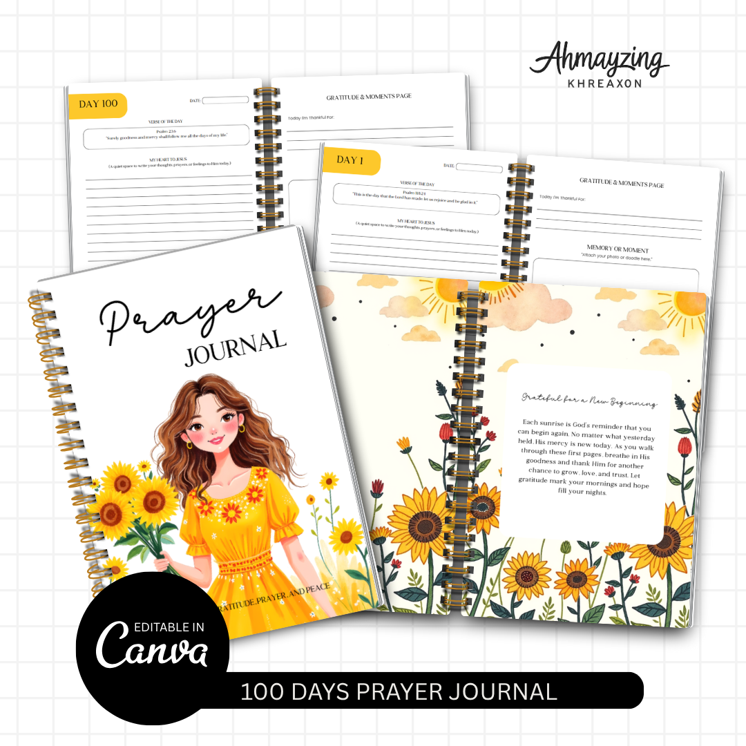  100 Days Prayer Journal Bundle for a Cause