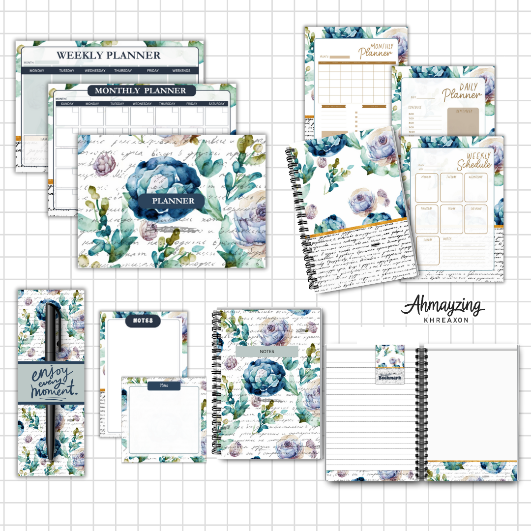 Floral Stationery Bundle Collection (Lifetime Access | Yearly Free Update)