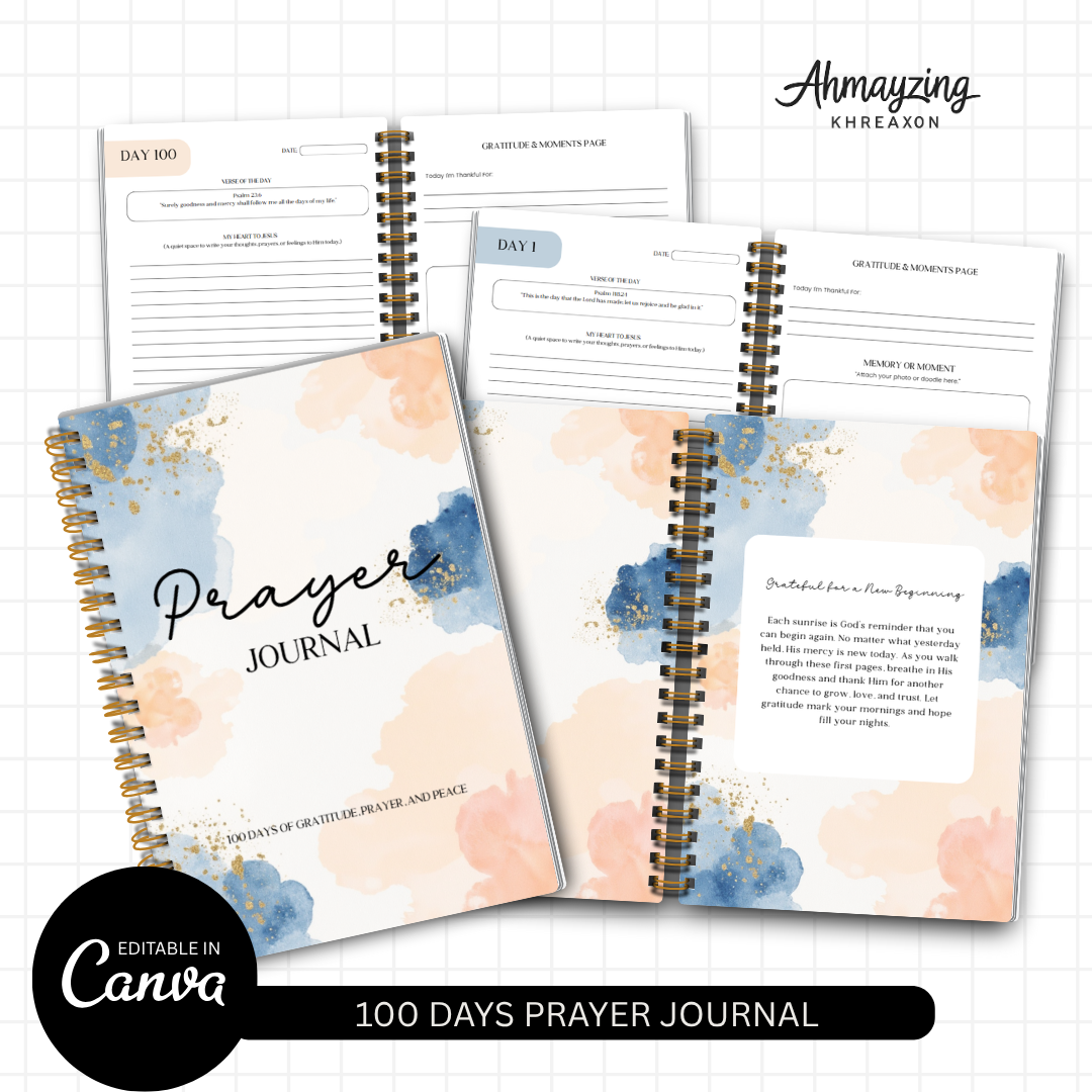  100 Days Prayer Journal Bundle for a Cause
