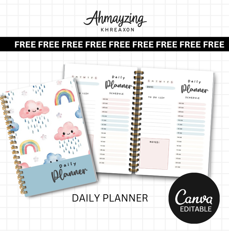 FREE Daily Planner – Canva Editable