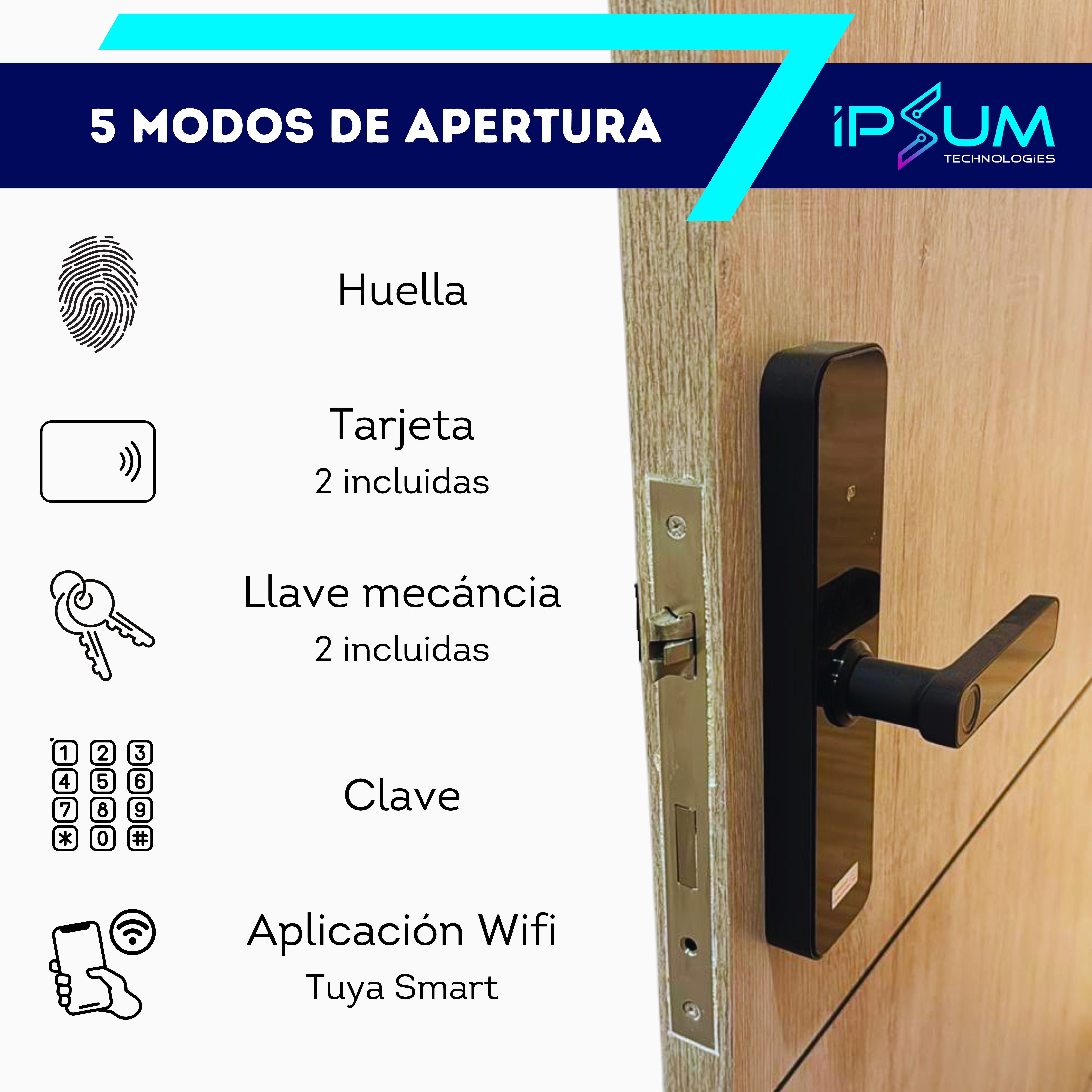 Cerradura manija IPC001