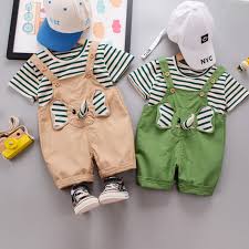 Baby Elephant Overalls Set