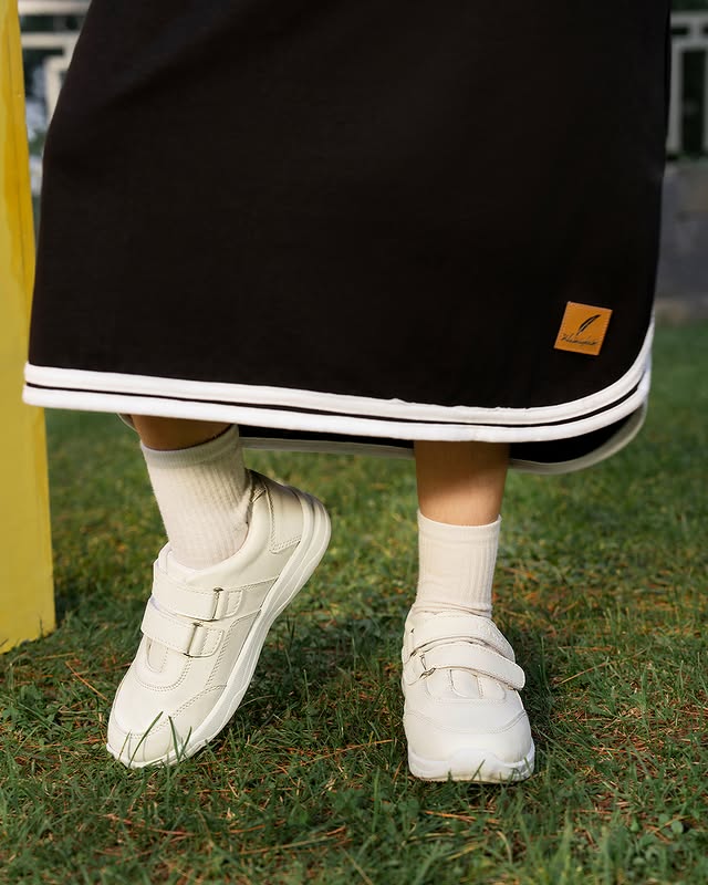 White Velcro Sneakers
