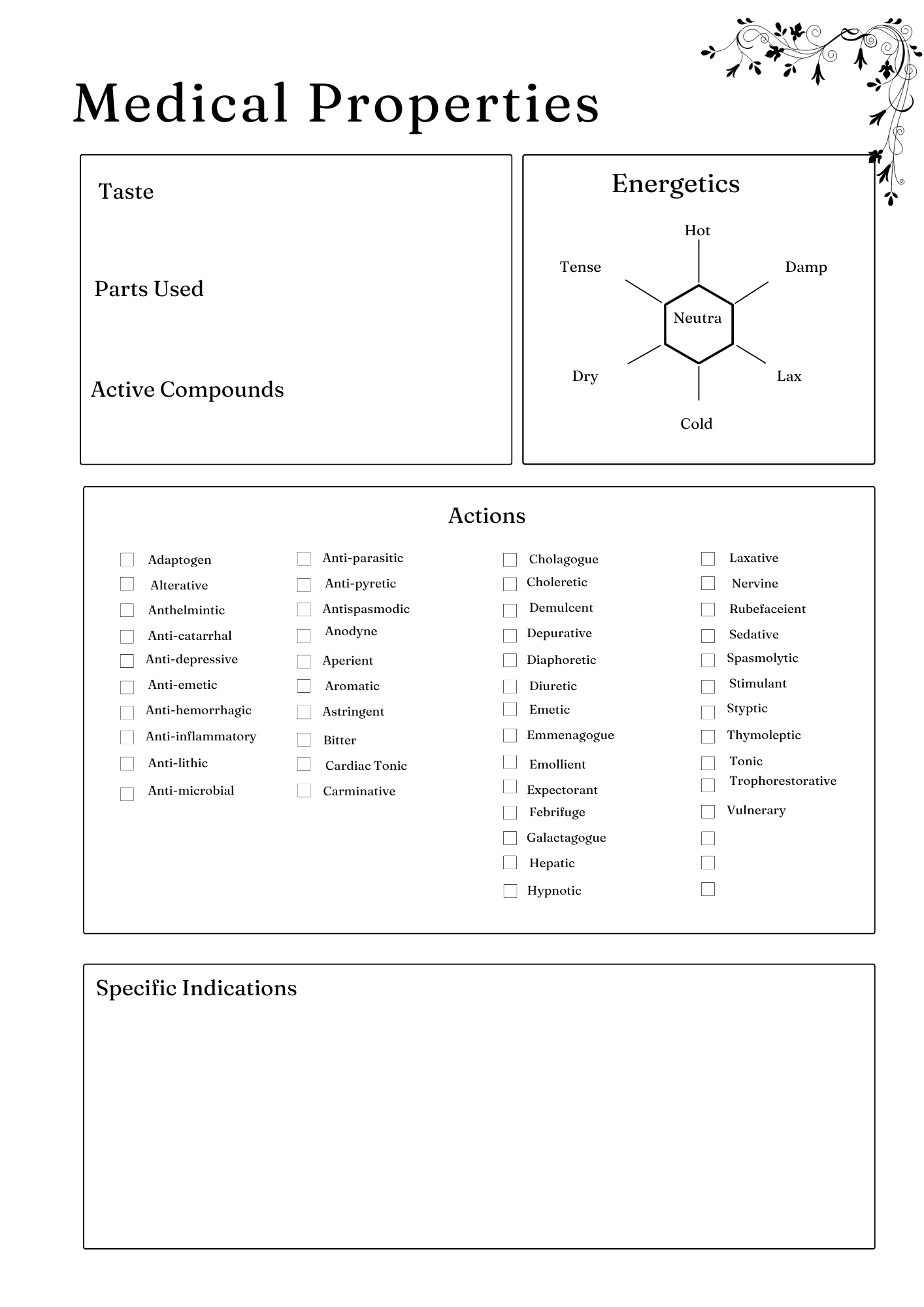 Herbs and Essential Oils Planner
