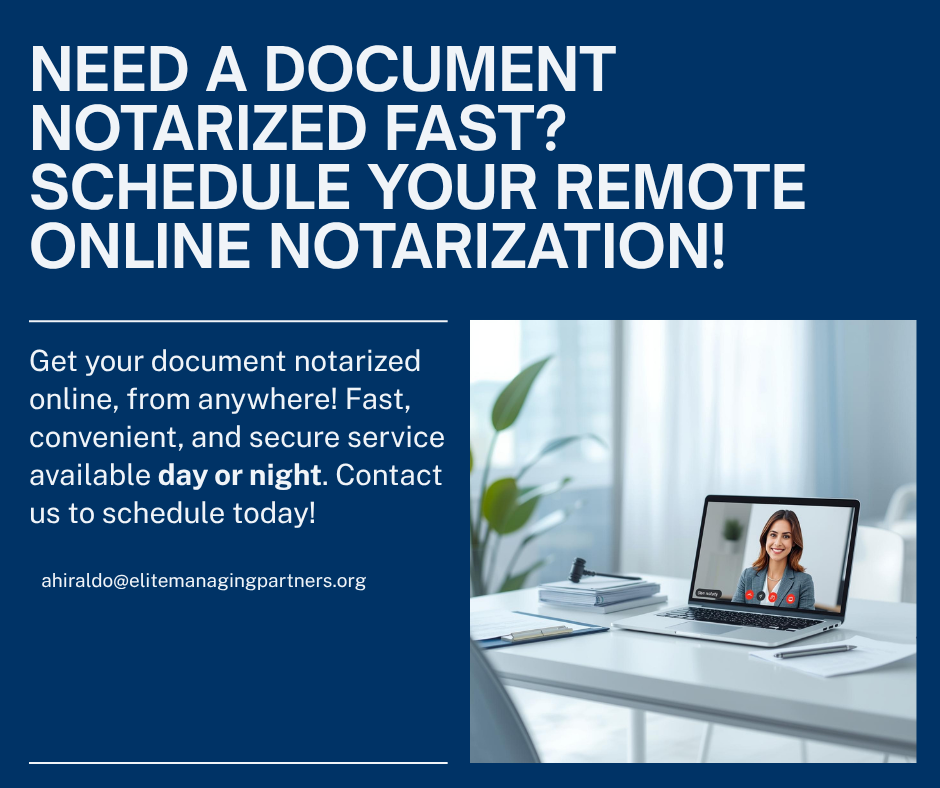 Remote Online Notary Consultation