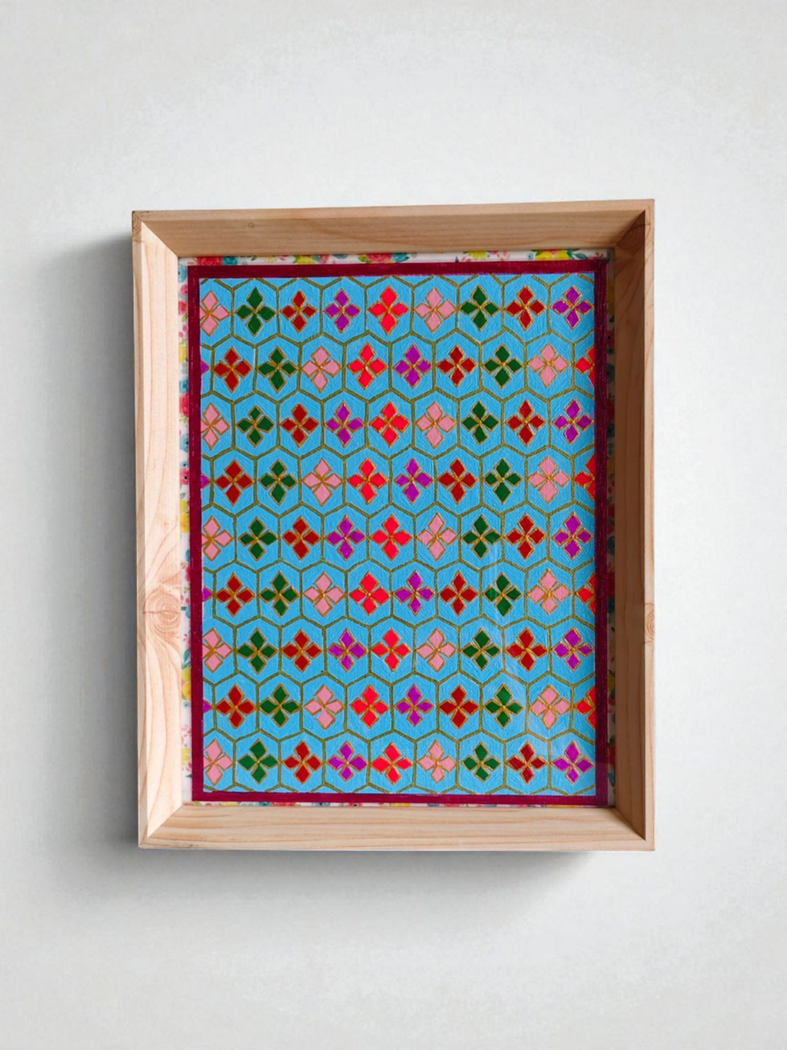 Tessellated Painting in Acrylic , 9.5*11.5 inch