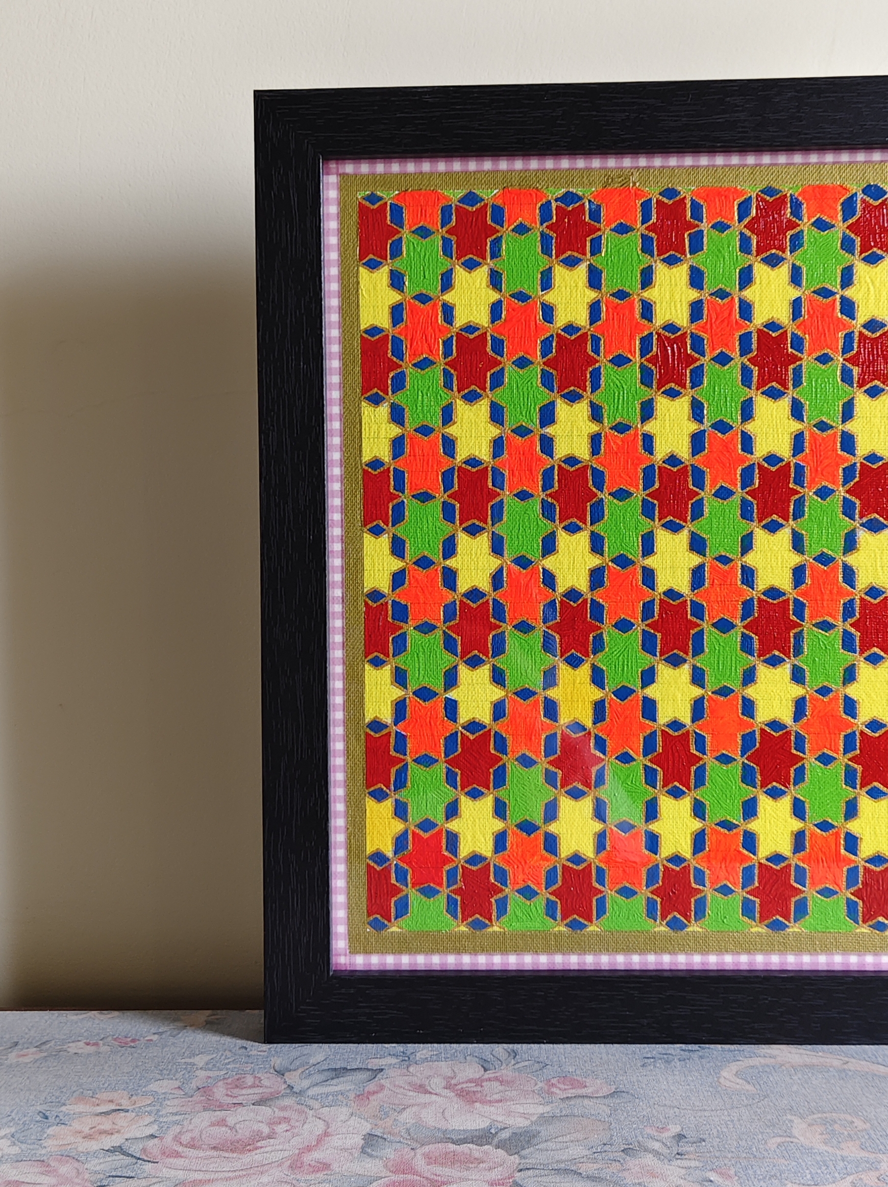 Tessellated  Painting in Acrylic ,  9.5 * 11.5 inch