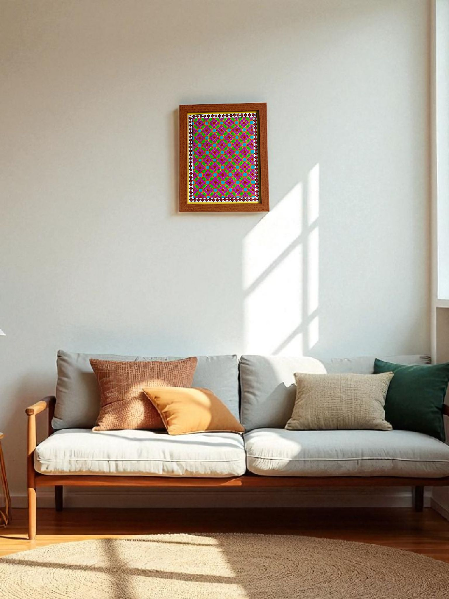 Tessellated Painting in Acrylic , 9.5 * 11.5 inch