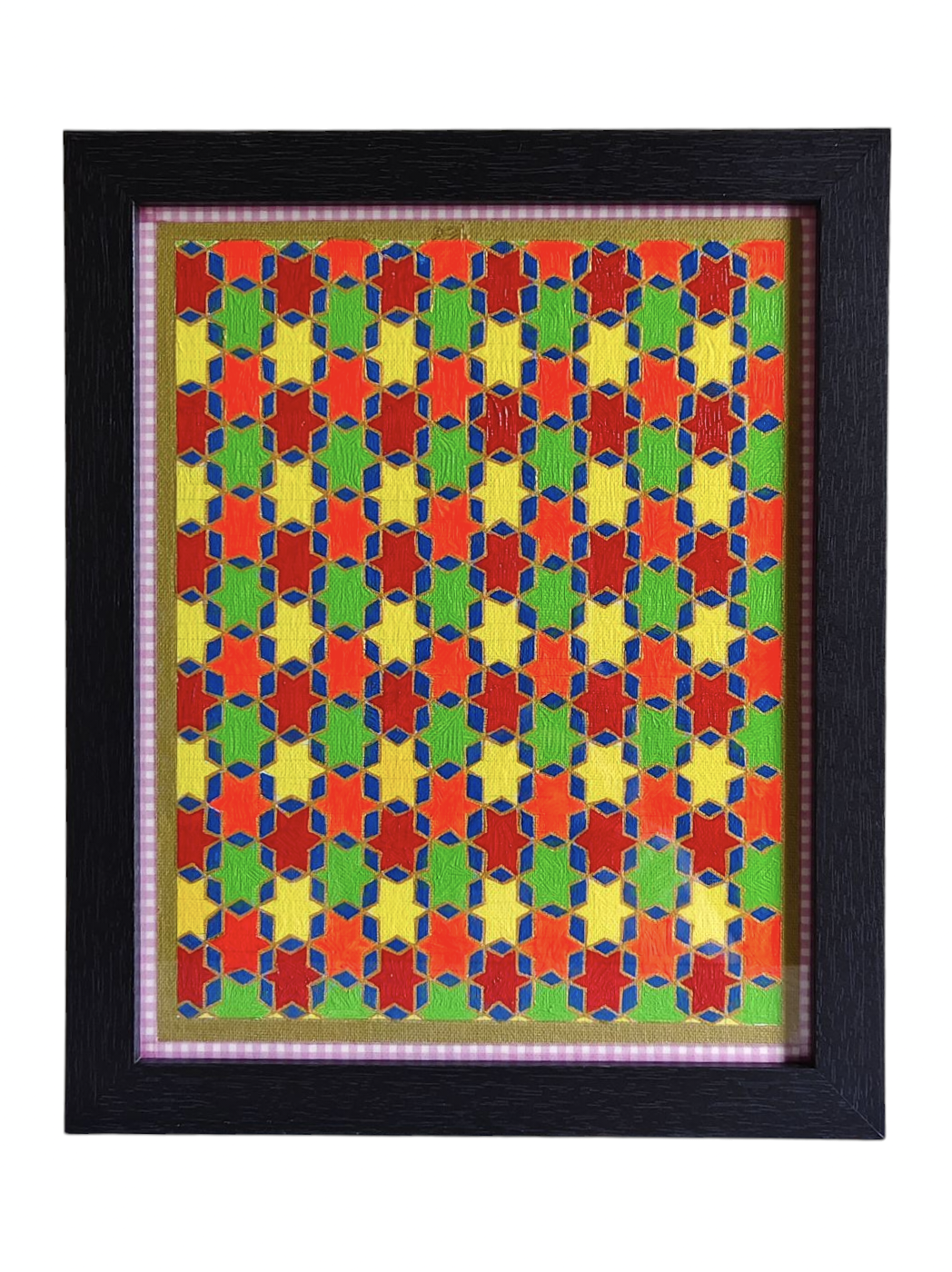 Tessellated Painting in Acrylic , 9.5 * 11.5 inch