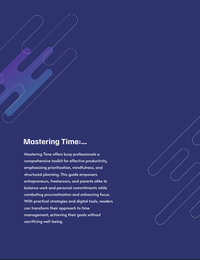 [e-book] Mastering Time: The Ultimate Guide to Productivity for Busy Professionals