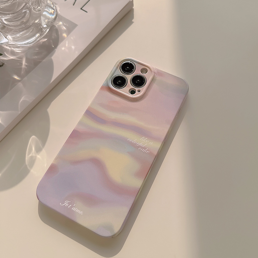 A minimalist, chic, and elegant phone case in a gradient pink shade 