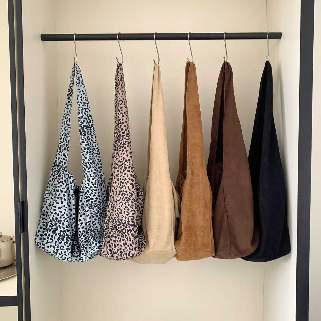  Large Capacity  Brown Suede  Shoulder Bag