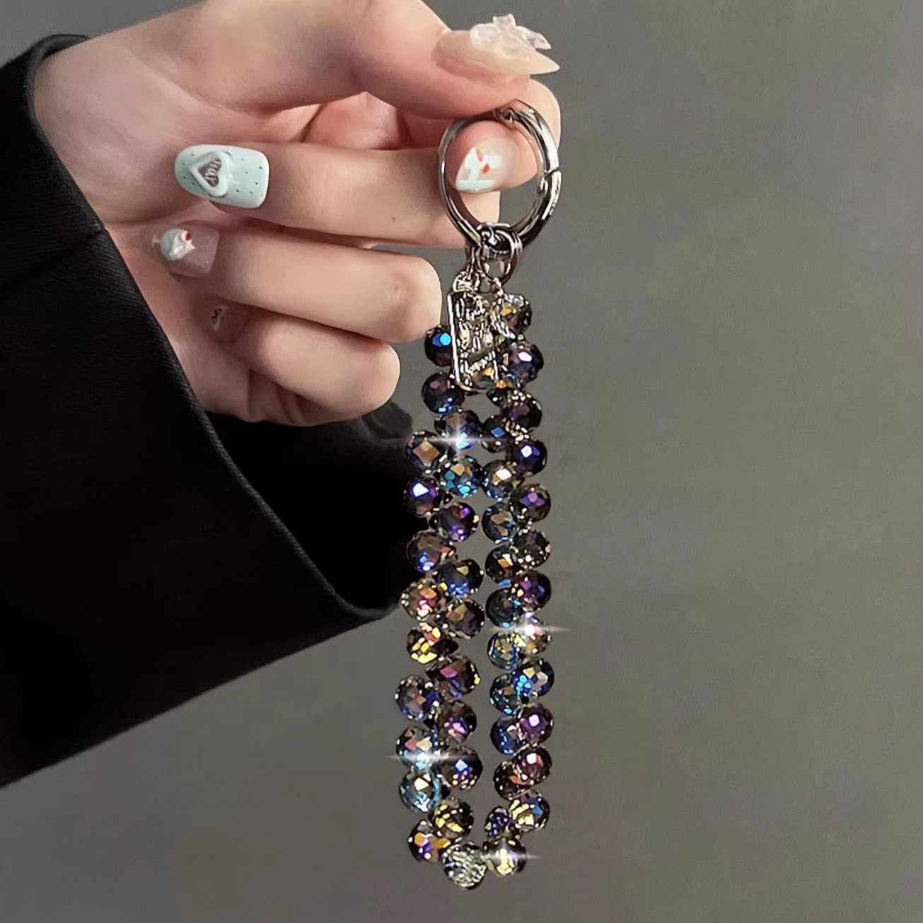 Multicolor Sparkling Crystal Phone Strap Phone Chain 