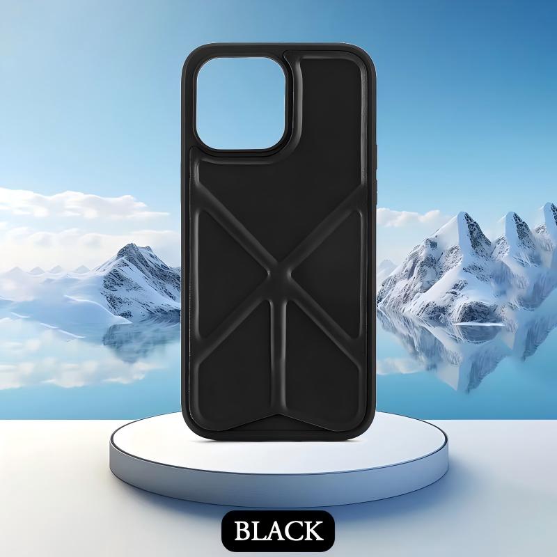 Protective Premium Vegan  Leather Designer Phone case with convertible stand 