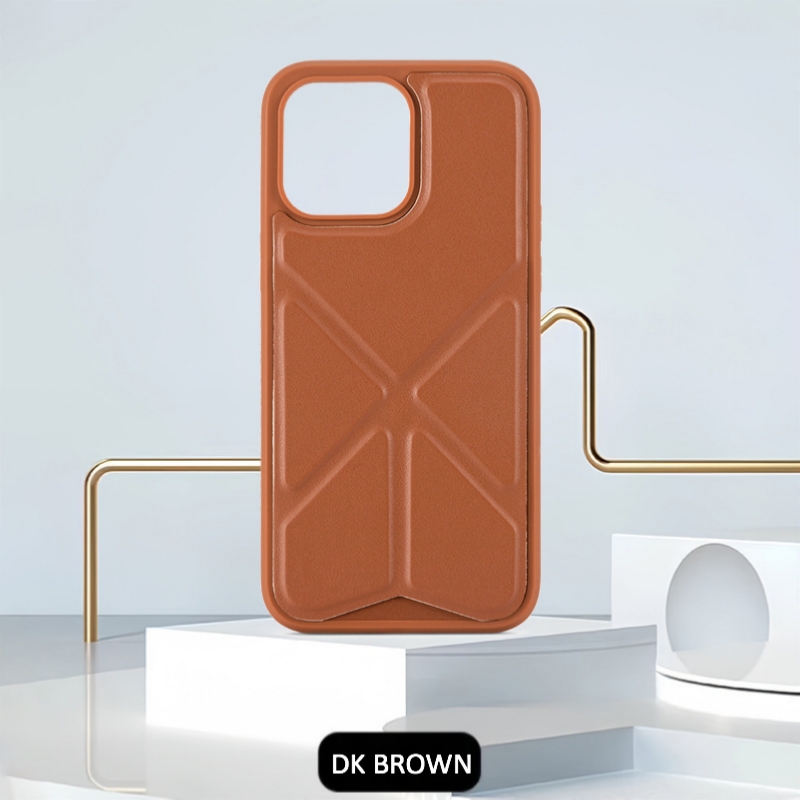 Protective Premium Vegan  Leather Designer Phone case with convertible stand 