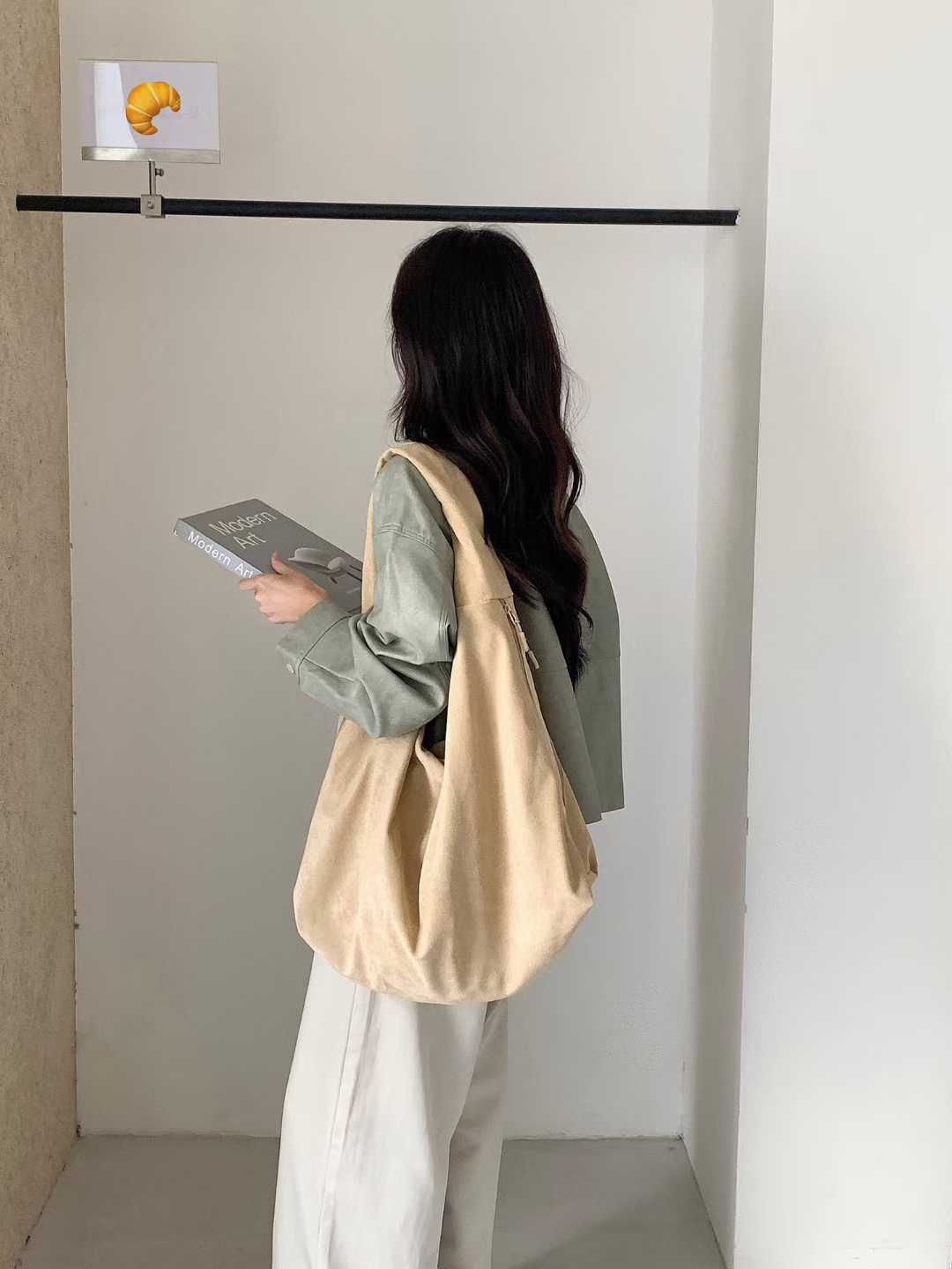 Korean style large capacity slouchy style shoulder bag women 2025 niche design casual Bag 