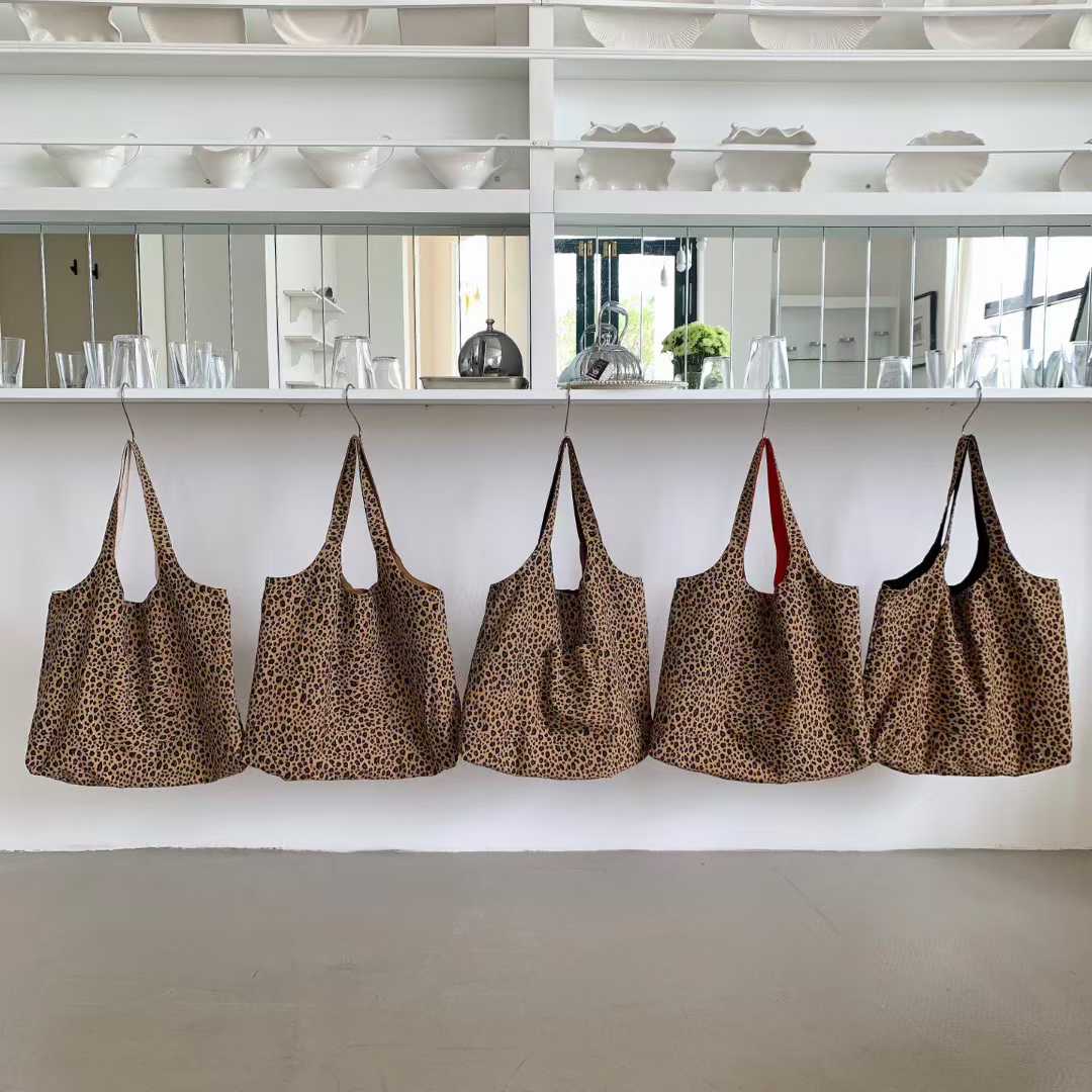 Leopard Print Convertible Tote Bag