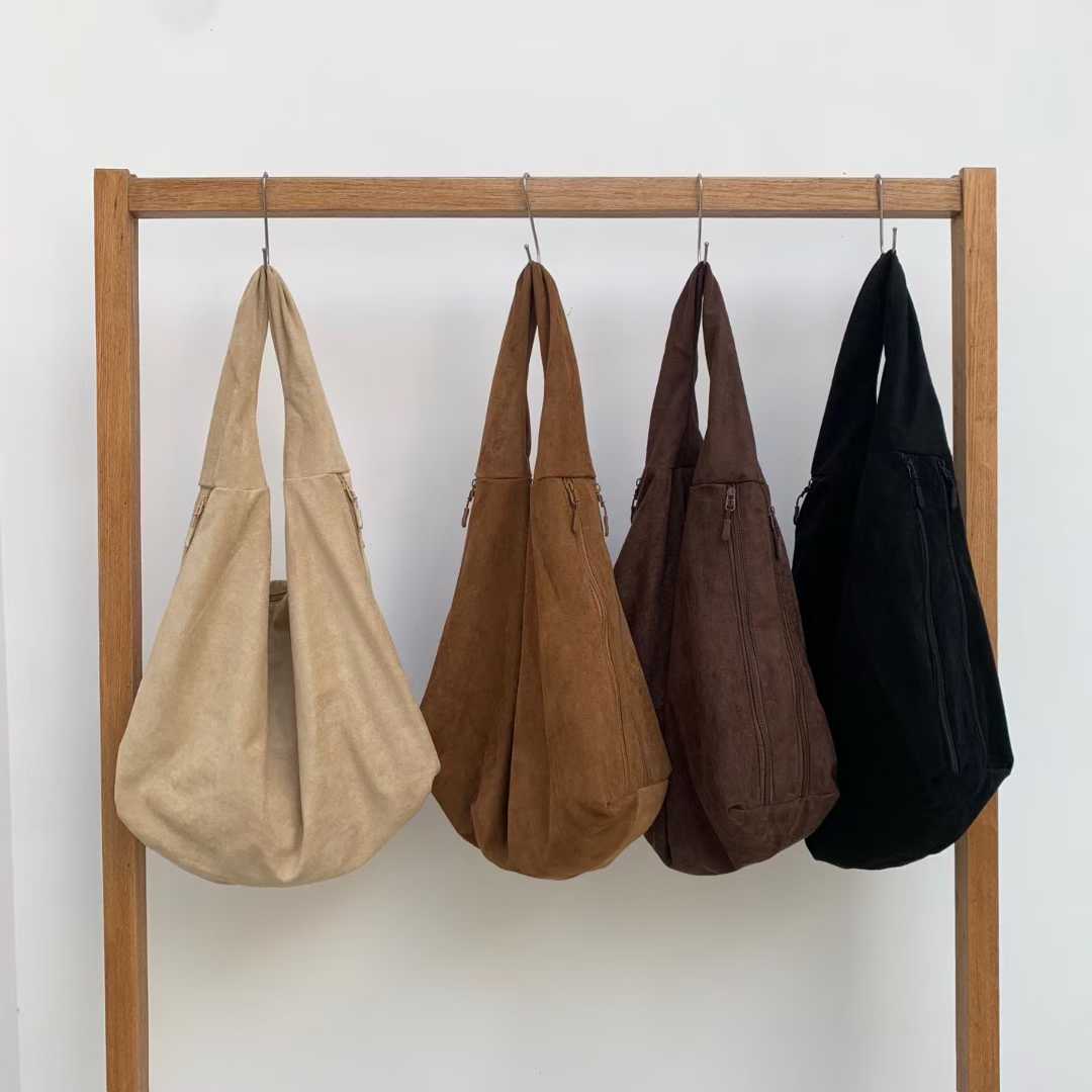 Korean style large capacity slouchy style shoulder bag women 2025 niche design casual Bag 