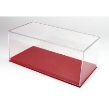 Vitrine in Alcantara Rot für 1:18 Modelle