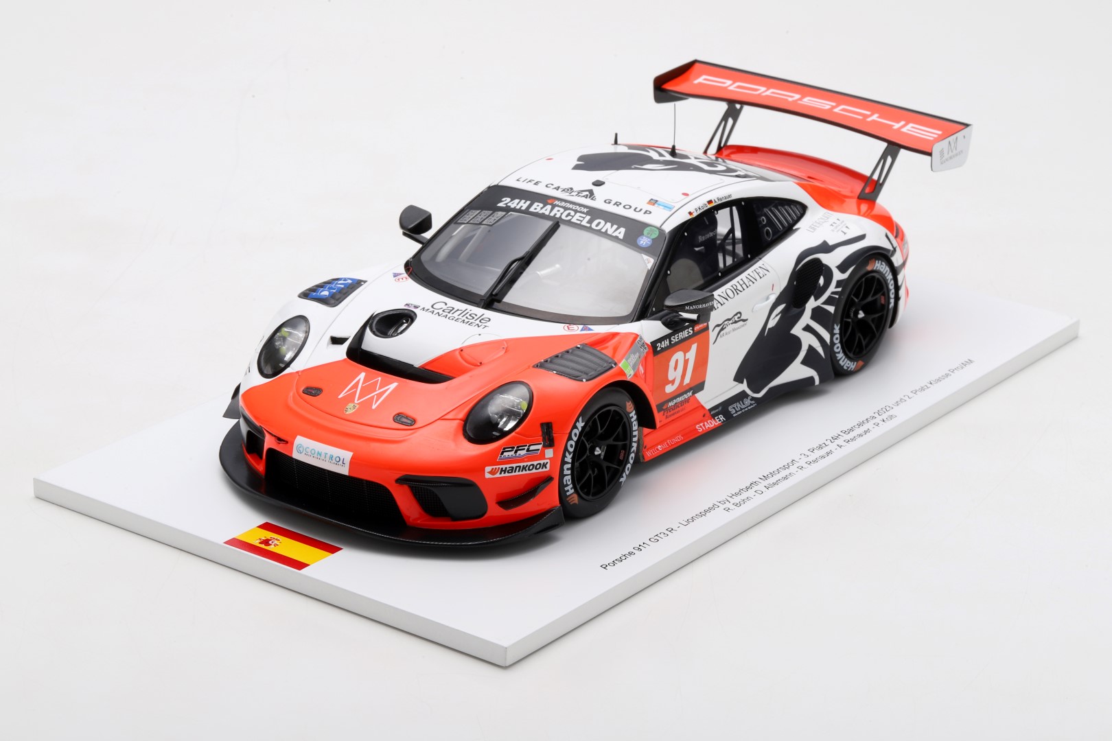 Porsche 911 GT3 R - #91 - Lionspeed GP by Herberth Motorsport - 24H Barcelona 2023 - (FF028)