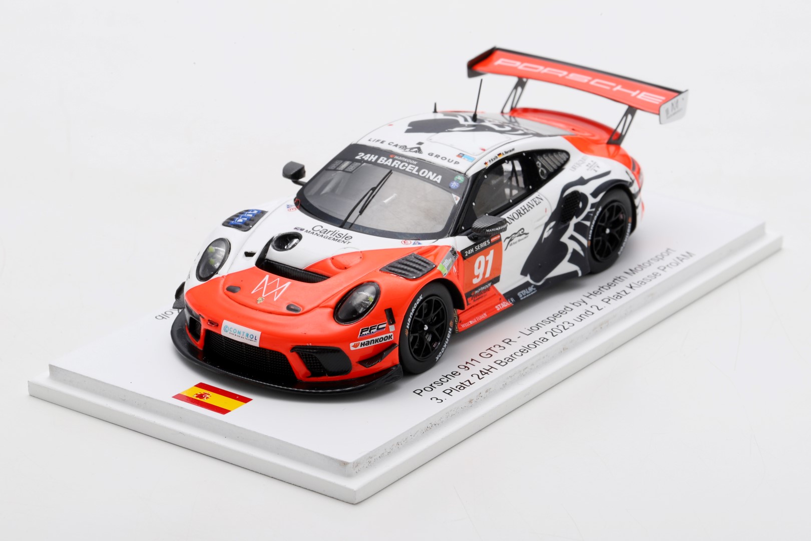 Porsche 911 GT3 R - #91 - Lionspeed GP by Herberth Motorsport - 24H Barcelona 2023 - (FF027)
