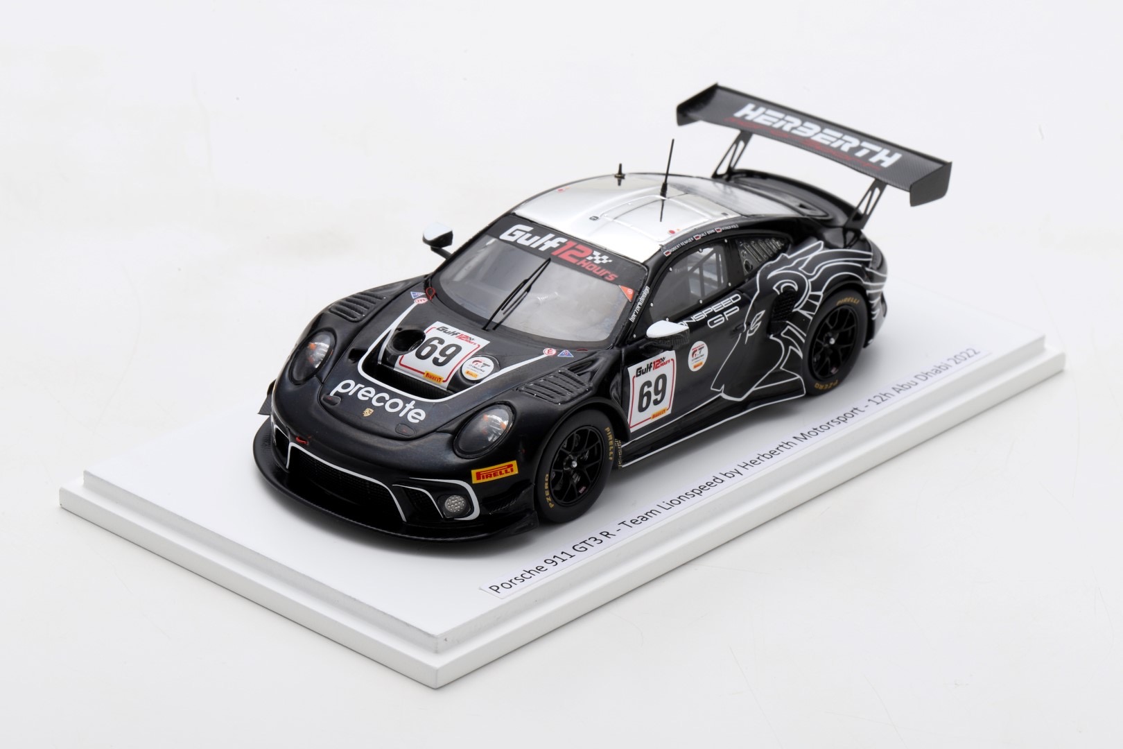 Porsche 911 GT3 R - #69 - Lionspeed GP by Herberth Motorsport - 12h Abu Dhabi 2022 - (FF022)