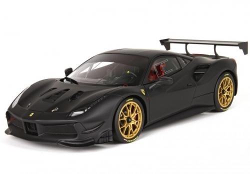 Ferrari 488 Challenge 2016 - Matt Schwarz - Limit 12 Stück - (P18146MB)