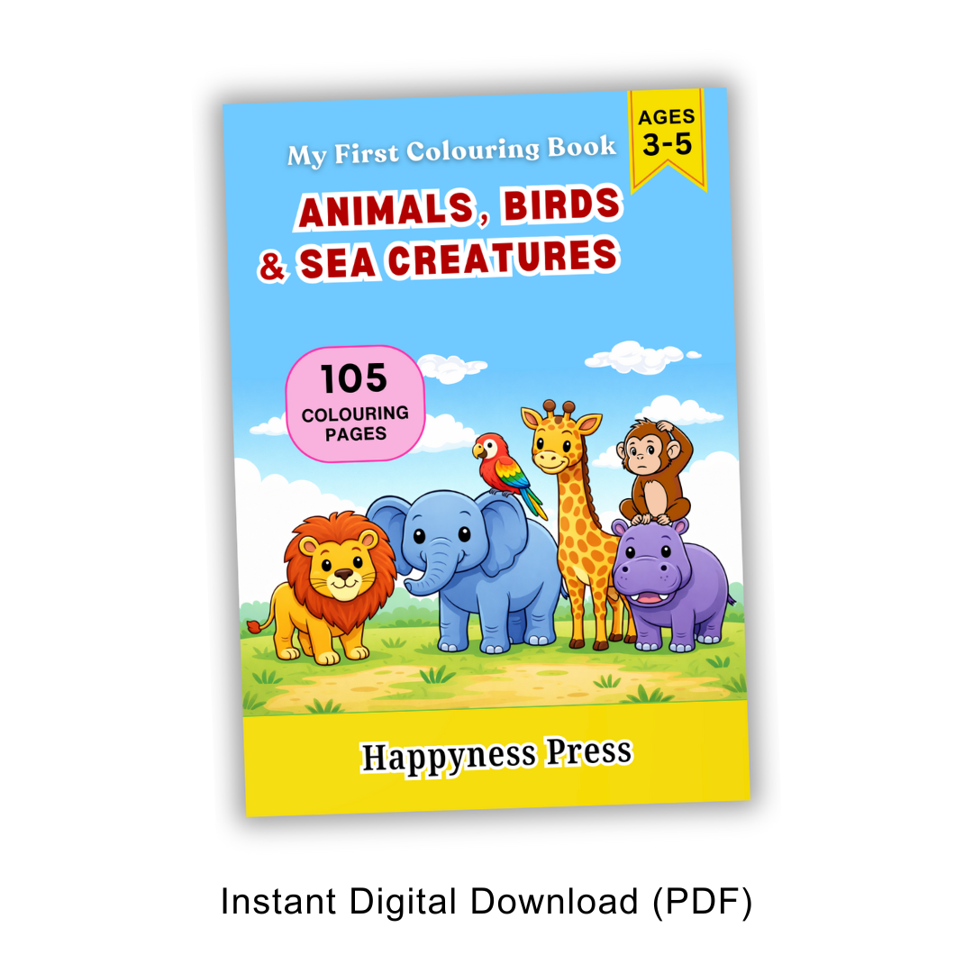 My First Colouring Book: Animals, Birds & Sea Creatures