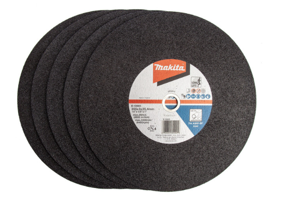  Makita B-10665 Metal Cutting Disc 355 × 3 × 25.4mm (Pack of 5)