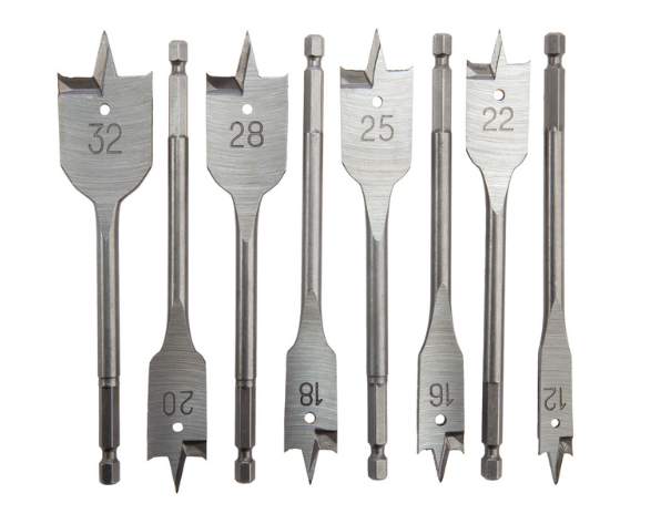  Bahco 9629-SET-8 Flat Drill Bit Set for Wood (8 Piece)
