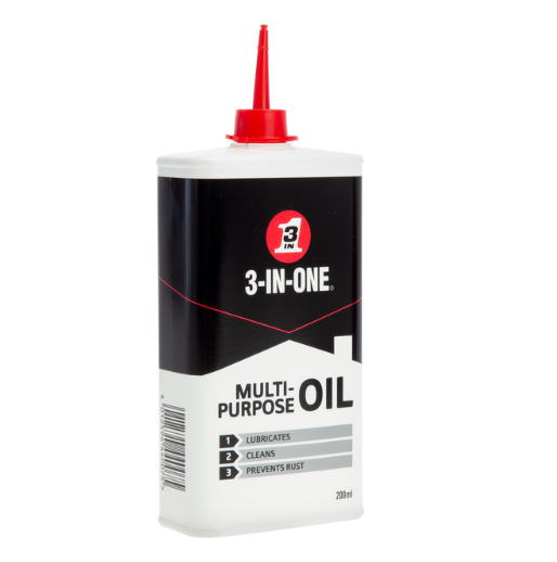  WD-40 3-IN-ONE Multi-Purpose Drip Oil 200ml (Pack of 12)
