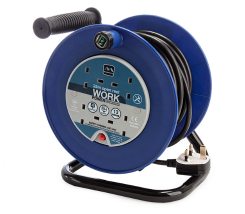  Masterplug LDCC2513-4BL-MP 13A 4 Gang Cable Reel Blue 25 Metres (240V)