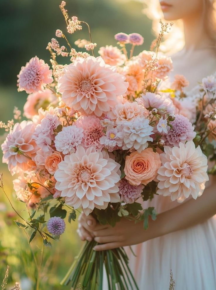 Elegant Pastel Flower Bouquet