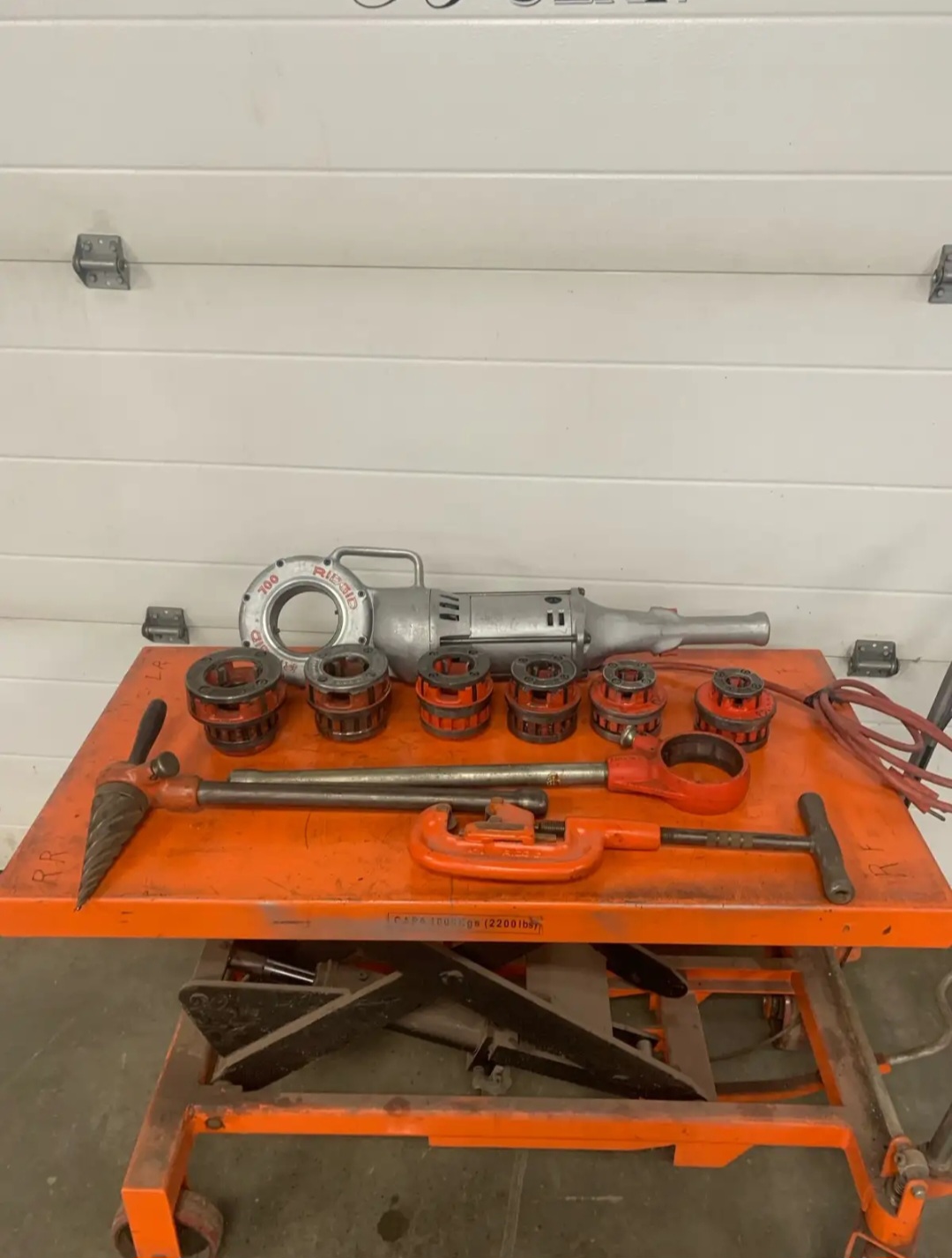 Ridgid 700 Pipe Threading Machine Set